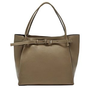 Massimo Dutti genuine leather tote bag(NEW)